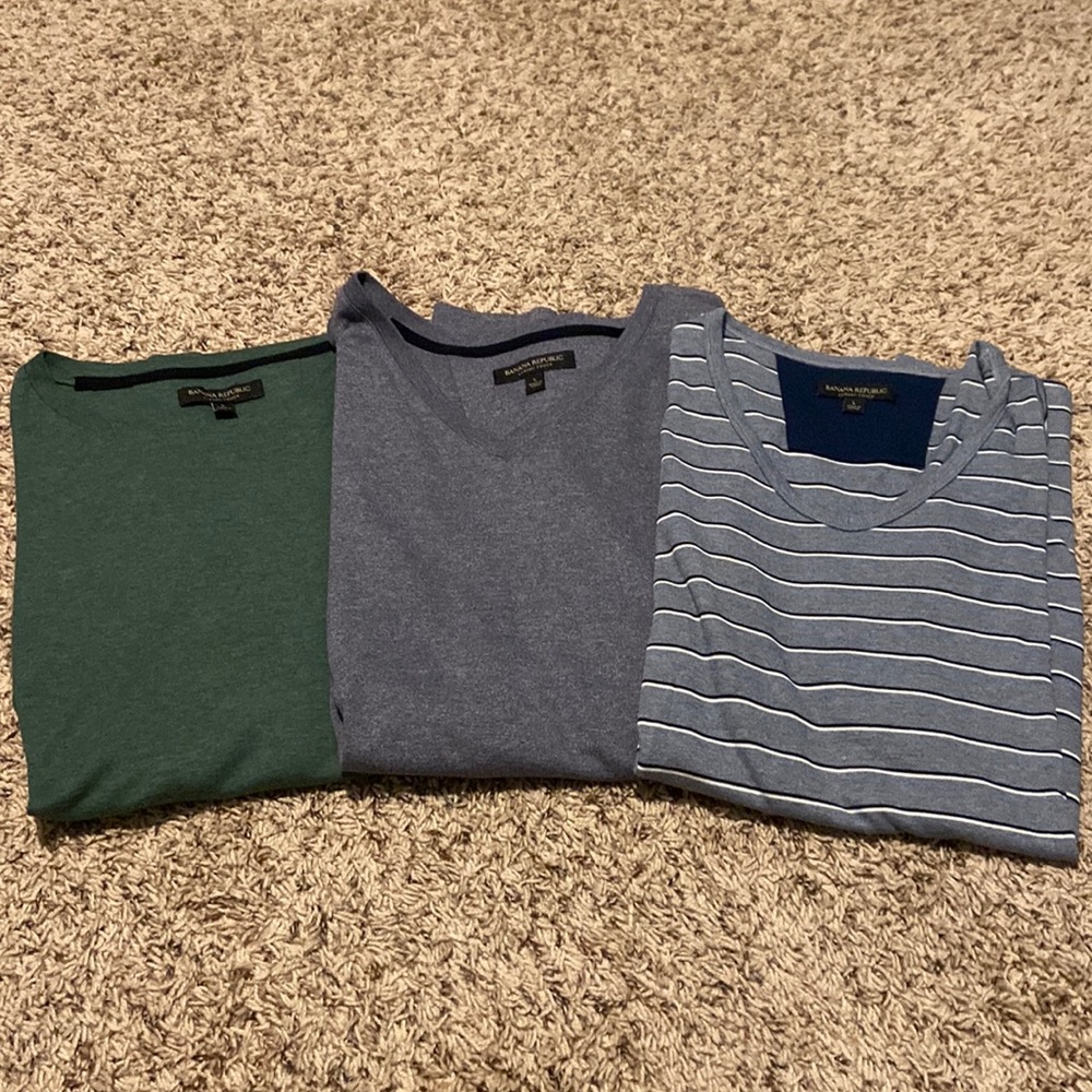 Bundle Mens Banana Republic Short Sleeve Shirt